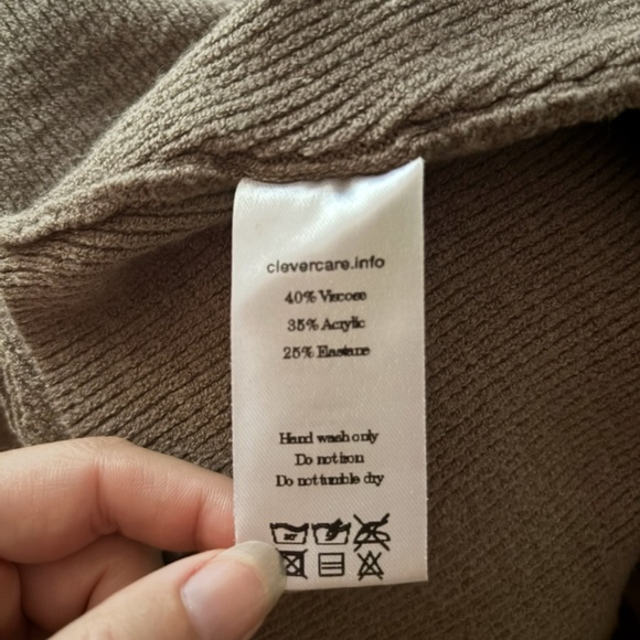 Ribbed Taupe Cut Out Skirt set - Picture 7 of 11